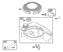 Fuel Tank Grp Guard Diagram and Parts List for 133702-0138-01  Briggs and Stratton Engine